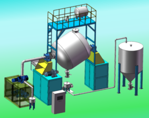 RPET pelletizing, strap making and viscosity increasing machine