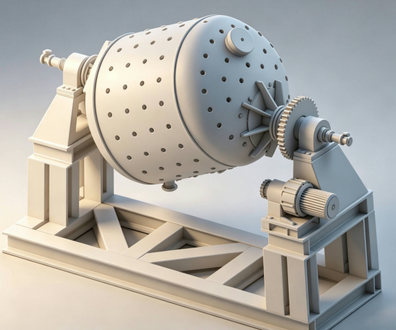This SSP equipment increases the viscosity of recycled PET pellets to meet high-strength strap requirements